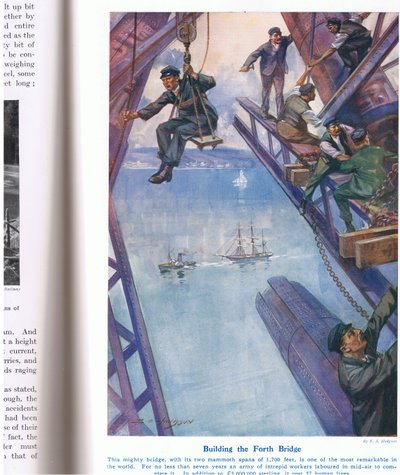 Building the Forth Bridge, illustration from 