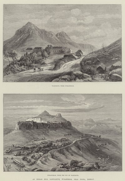An Indian Hill Sanitarium, Purandhar, near Poona, Bombay by E. Jennings