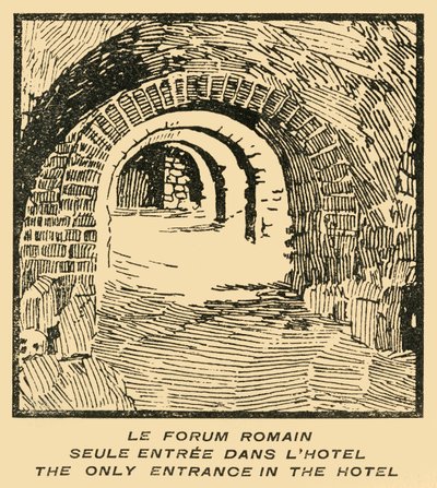 Roman Forum Entrance from the Hotel, c1920s by E Laget