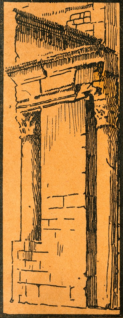 The Portico of the Forum Adjacent to the Hotel du Nord-Pinus by E Laget
