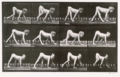 Handicapped boy crawling, plate 539 from 