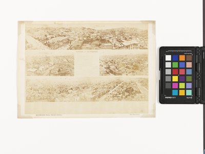 Key to Panorama of San Francisco, from California Street Hill by Eadweard Muybridge