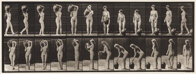 Removing Water Jar from Shoulder to the Ground & Turning by Eadweard Muybridge