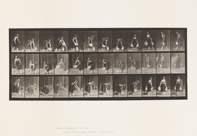 Plate 234. Lifting and Emptying Basin of Water and Turning by Eadweard Muybridge