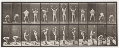 Lifting and Letting Down Two 50-lb Dumb-Bells by Eadweard Muybridge