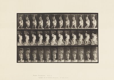 Walking, Carrying Child by Eadweard Muybridge