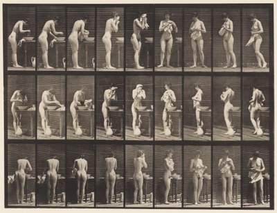 Washing, Wiping Face, and Turning by Eadweard Muybridge