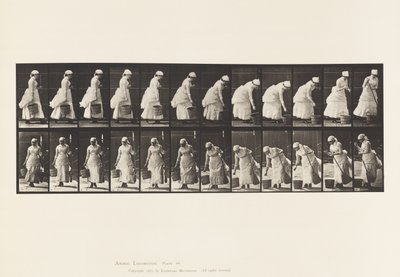 Setting Down Bucket and Preparing to Sweep by Eadweard Muybridge