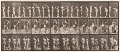 Plate 447. Two Models, Taking Water-Jar from Shoulder by Eadweard Muybridge