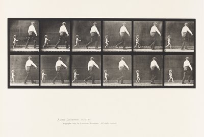 Plate 470. Child 20N, Running After a Man by Eadweard Muybridge