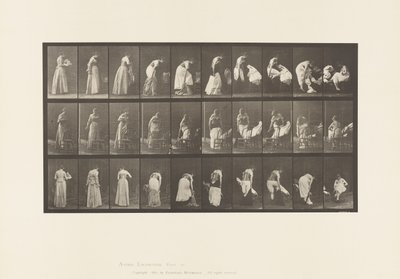 Plate 497. Miscellaneous Phases of the Toilet, 1885 by Eadweard Muybridge