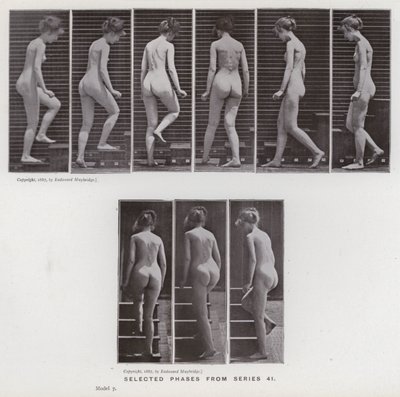 The Human Figure in Motion: Selected phases from series 41 by Eadweard Muybridge