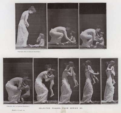 The Human Figure in Motion: Selected phases from series 80 by Eadweard Muybridge