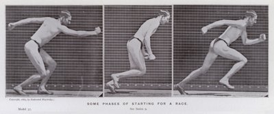 The Human Figure in Motion: Some phases of starting a race by Eadweard Muybridge