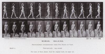 The Human Figure in Motion: Woman, Walking by Eadweard Muybridge