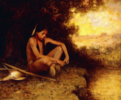 Young Hunter by a Stream by Eanger Irving Couse
