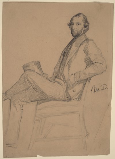 Seated Study of M.D. by Eastman Johnson