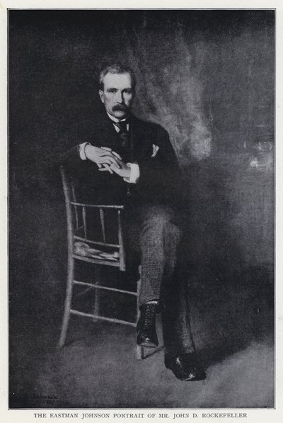 Portrait of Mr. John D. Rockefeller by Eastman after Johnson