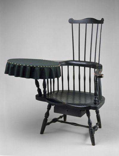 Writing-arm Chair by Ebenezer Tracy