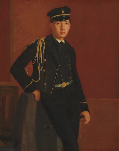 Achille De Gas in the Uniform of a Cadet by Edgar Degas