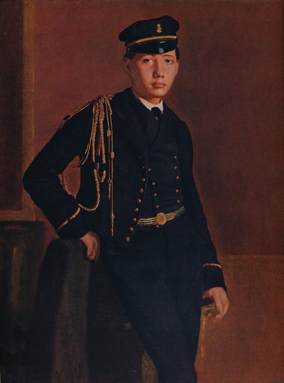 Achille de Gas in the Uniform of a Cadet by Edgar Degas