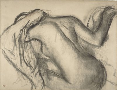 After the Bath, Woman Drying Her Hair by Edgar Degas