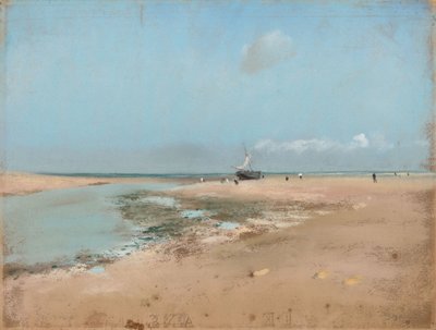 Beach at Low Tide (Mouth of the River) by Edgar Degas