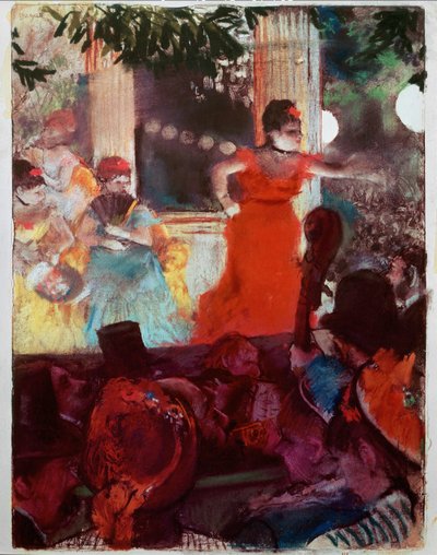 Cafe Concert at the Ambassadors by Edgar Degas