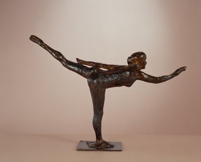 Dancer: Arabesque on Right Leg, Left Arm in Line by Edgar Degas