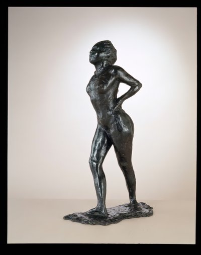 Dancer at Rest, Hands on Hips, Right Leg Forward, c. 1881-1890, cast 1919-1925 by Edgar Degas