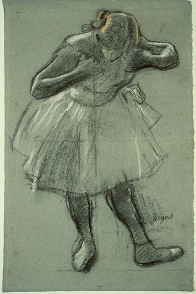 Dancer Bending Forward by Edgar Degas