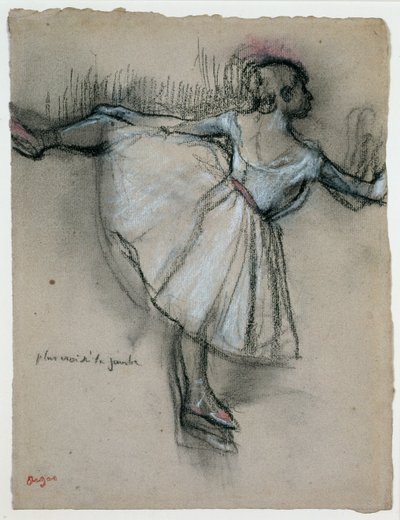 Dancer at the Bar, c.1885 by Edgar Degas