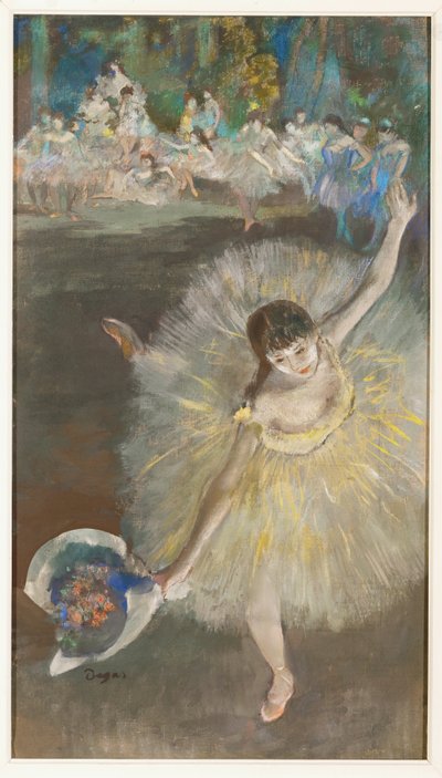 Dancer in Arabesque by Edgar Degas