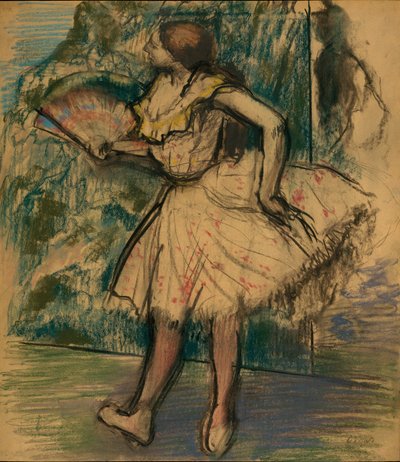 Dancer with a Fan by Edgar Degas