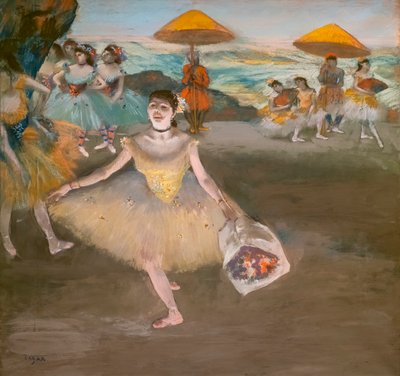 Dancer with a Saluting Bouquet by Edgar Degas