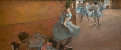 Dancers Climbing a Staircase by Edgar Degas
