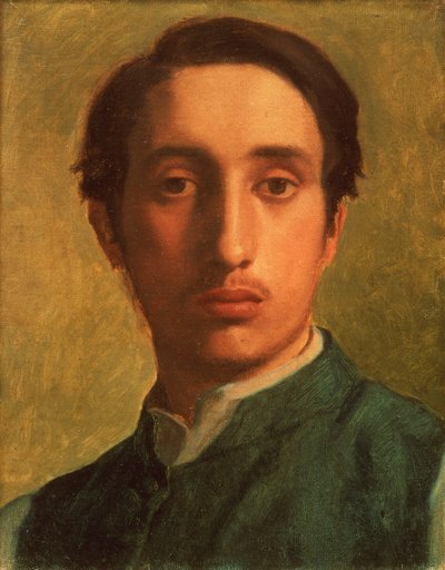 Degas in a Green Jacket, c.1856 by Edgar Degas