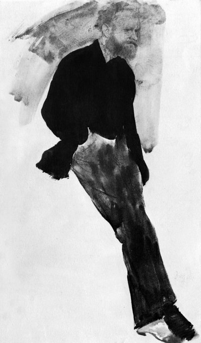 Edouard Manet, French Painter, Drawing by Edgar Degas by Edgar Degas