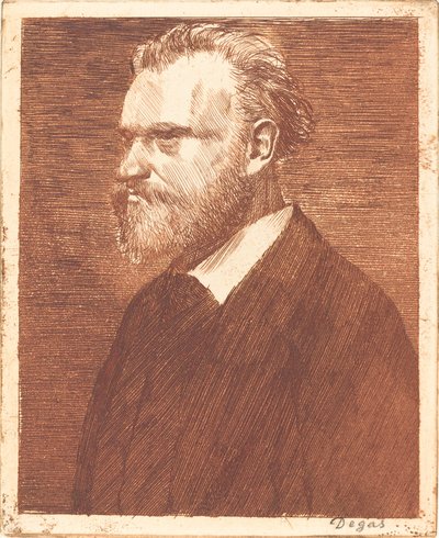 Edouard Manet, Bust-Length Portrait by Edgar Degas