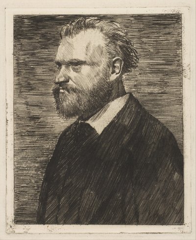 Édouard Manet, Bust-Length Portrait by Edgar Degas