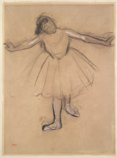 Front-view of Dancer, c.1877 by Edgar Degas