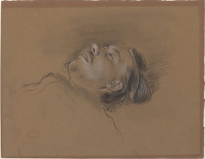 Head of the Fallen Jockey (study for "Scene from the Steeplechase: The Fallen Jockey") by Edgar Degas