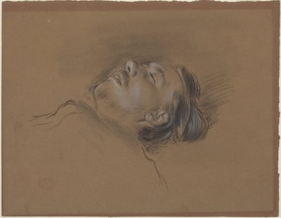Head of the Fallen Jockey (study for "Scene from the Steeplechase: The Fallen Jockey") by Edgar Degas
