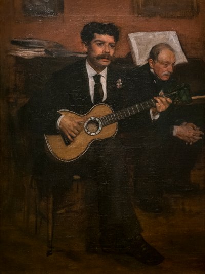 Lorenzo Pagans and Augustus De Gas by Edgar Degas