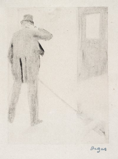 Ludovic Halévy in the Wings by Edgar Degas