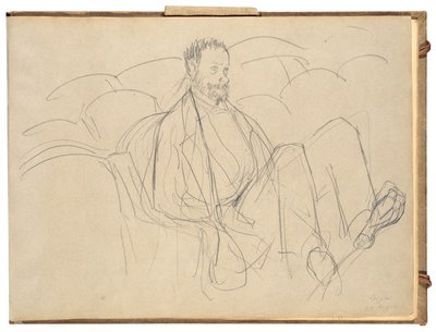 Ludovic Lepic at the Theatre by Edgar Degas