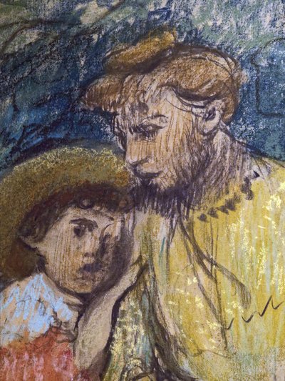 Madame Alexis Rouart and Her Children (detail) by Edgar Degas