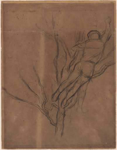 Man Pruning a Tree by Edgar Degas