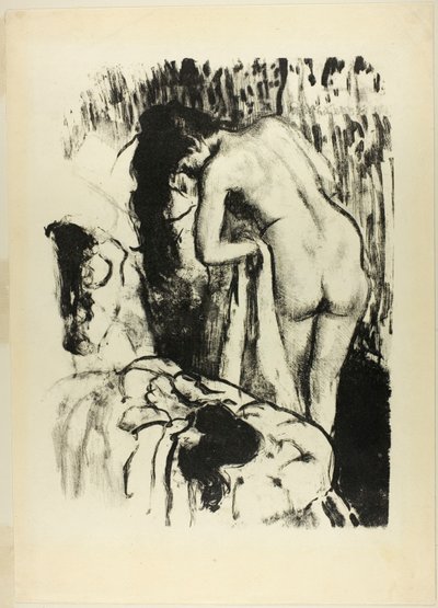 Nude Woman Standing, Drying Herself by Edgar Degas