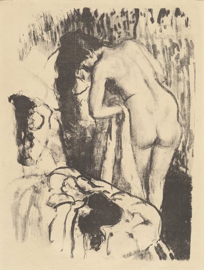 Nude Woman Standing, Drying Herself, c. 1890 by Edgar Degas